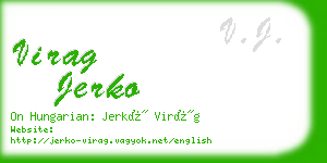 virag jerko business card